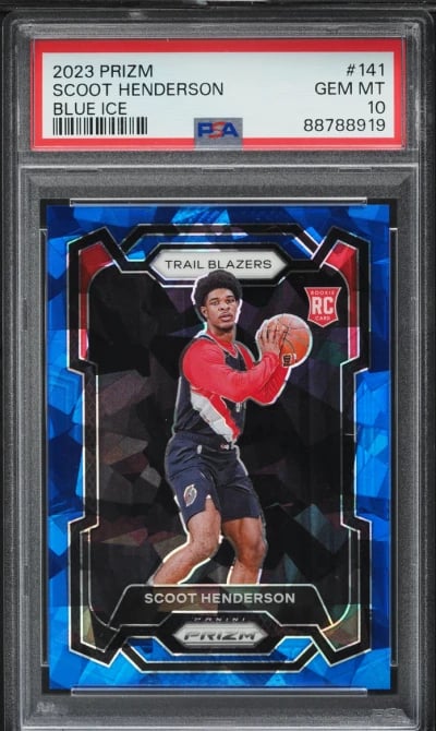 2023 Panini Prizm Blue Ice Scoot