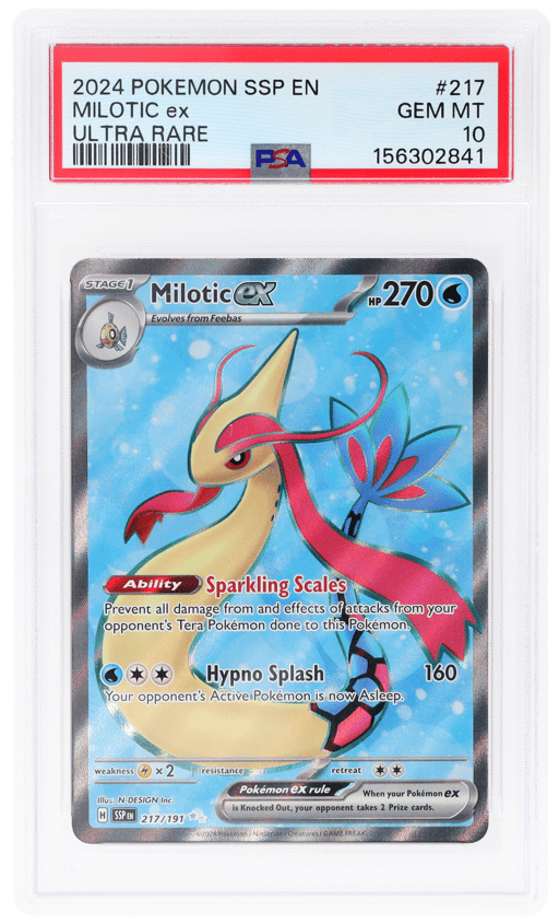 2024 Pokemon Scarlet and Violet Surging Sparks Ultra Rare Milotic #217 PSA 10