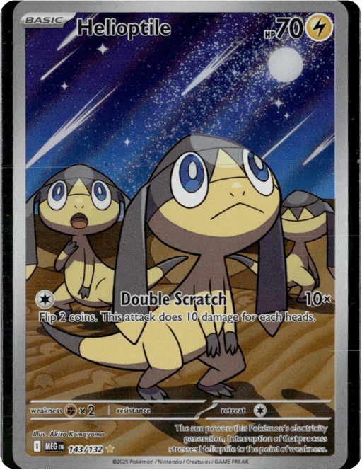 2025 Helioptile #143 Mega Evolution