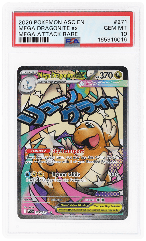 2026 Pokemon Mega Evolution Ascended Heroes Mega Attack Rare Mega Dragonite Ex #271 PSA 10