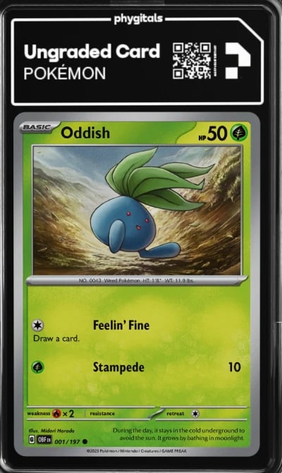 2023 Oddish Obsidian Flames #001