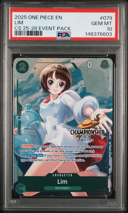 2025 ONE PIECE CHAMPIONSHIP 2025-26 EVENT PACK 079 LIM PSA 10