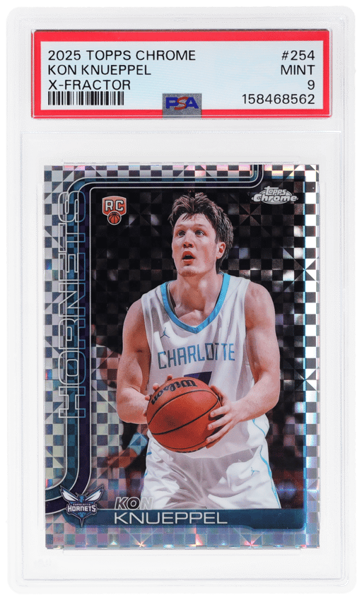 2025 Topps Chrome X-Fractor Kon Knueppel #254 PSA 9