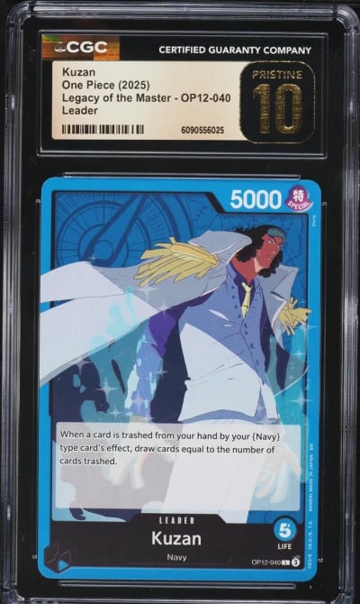 2025 One Piece Legacy of the Master Kuzan #OP12-040 CGC 10 PRISTINE