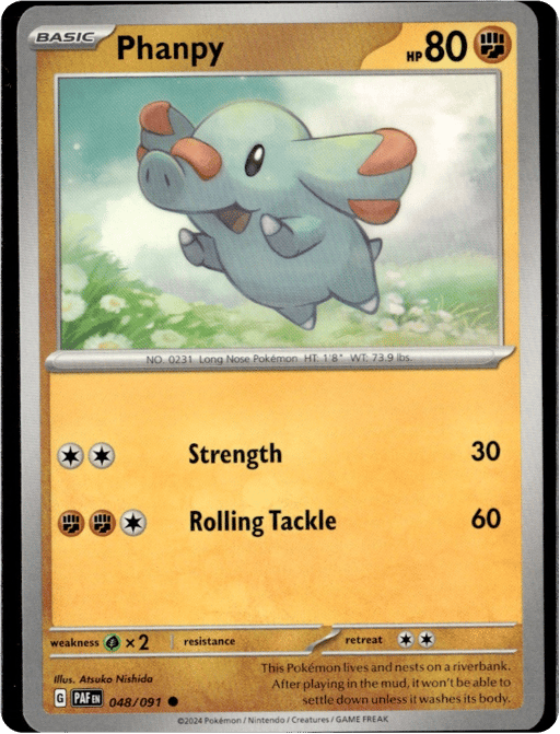2024 Phanpy #48 Paldean Fates