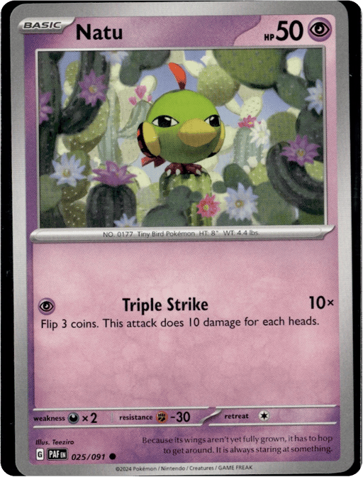 2024 Natu #25 Paldean Fates