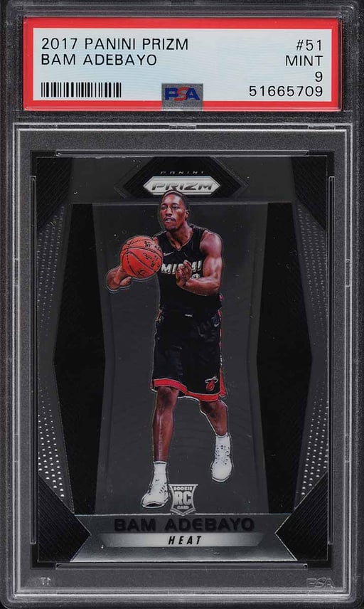 2017 Panini Prizm Bam Adebayo ROOKIE #51 PSA 9 MINT