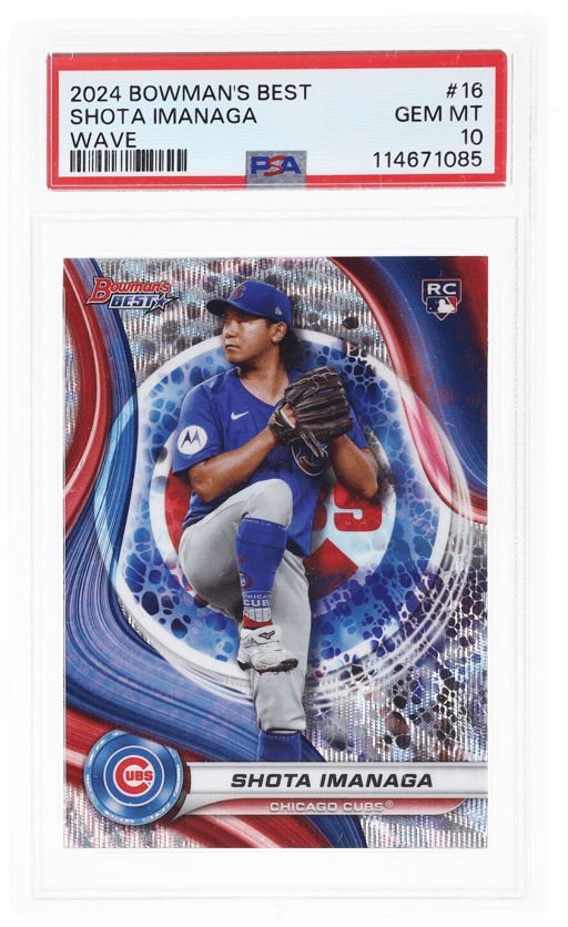 2024 Bowman's Best Wave Shota Imanaga #16 PSA 10