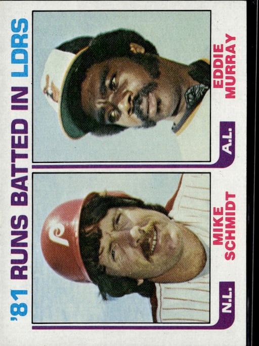 1982 Eddie Murray #163 1981 Leaders