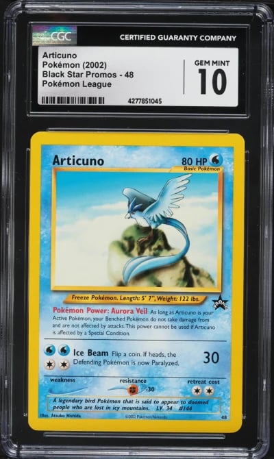 2002 Pokemon League Promo Articuno #48 CGC 10 GEM MINT