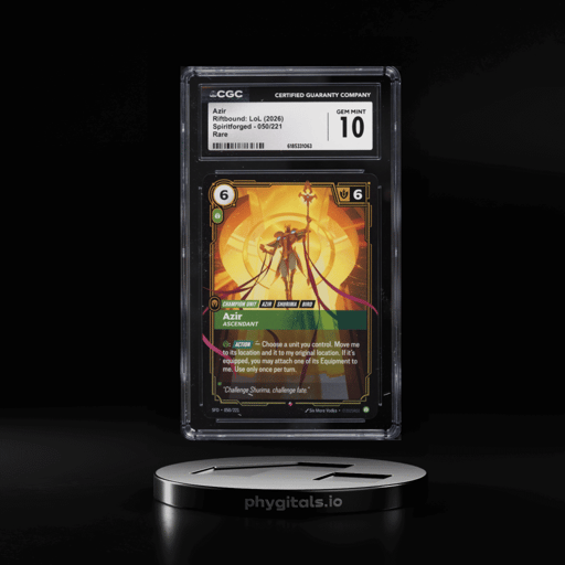 2026 Riftbound League Of Legends LoL Spiritforged Azir #50 CGC 10 GEM MINT