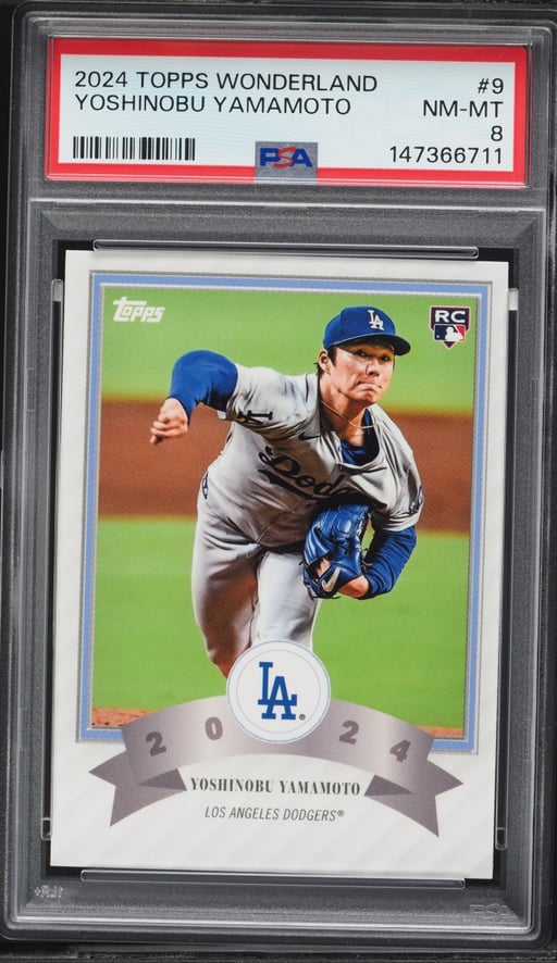 2024 Topps Wonderland Yoshinobu Yamamoto ROOKIE #9 PSA 8 NM-MT