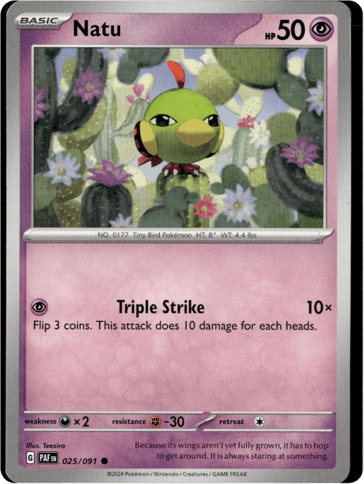 2024 Natu #25 Paldean Fates