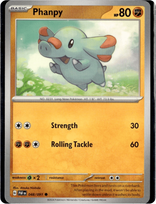 2024 Phanpy #48 Paldean Fates