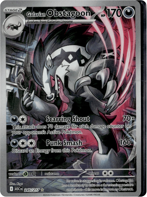 2026 Galarian Obstagoon #245 Ascended Heroes