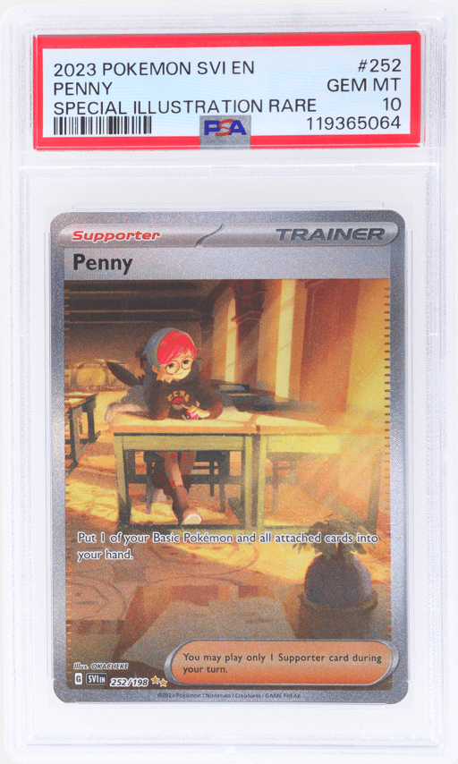 2023 Pokemon Scarlet and Violet Special Illustration Rare Penny #252 PSA 10