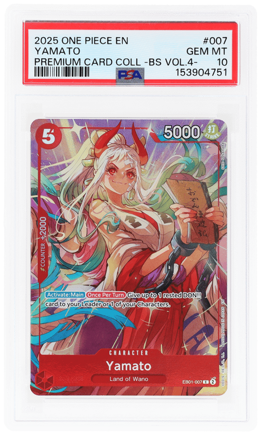 2025 One Piece Premium Card Collection Best Selection Volume 4 Yamato #EB01-007 PSA 10