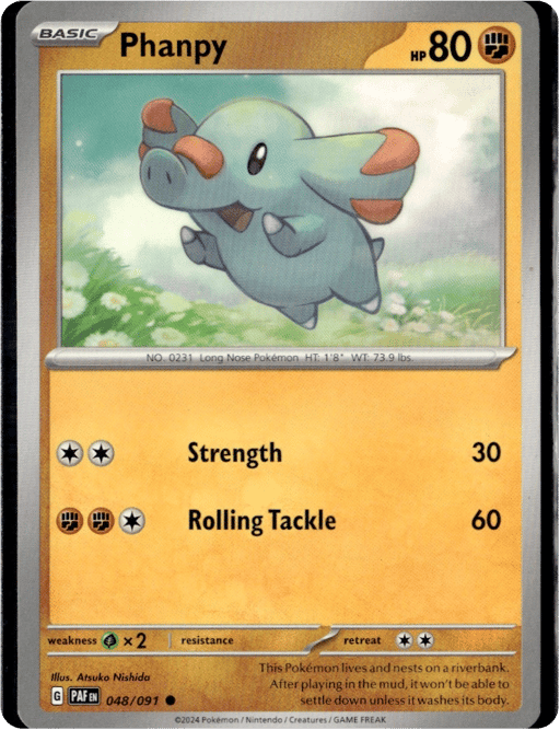 2024 Phanpy #48 Paldean Fates