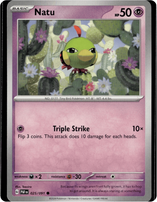 2024 Natu #25 Paldean Fates