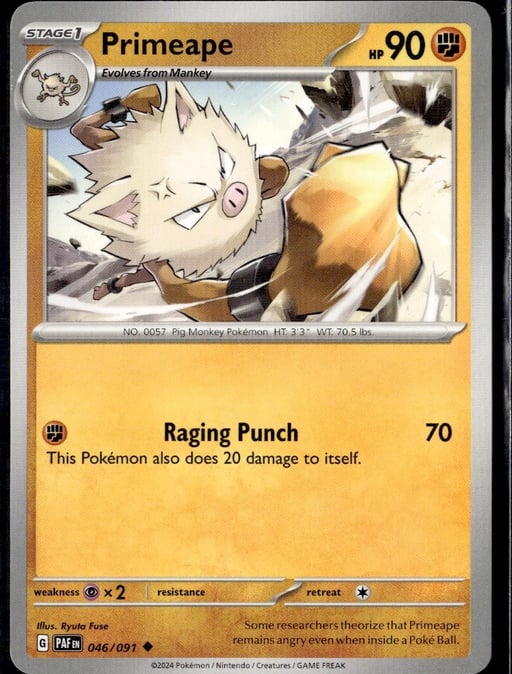 2024 Primeape #46 Paldean Fates