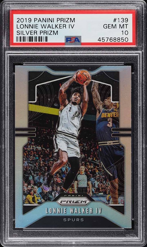 2019 Panini Prizm Silver Prizms Lonnie Walker IV #139 PSA 10 GEM MINT