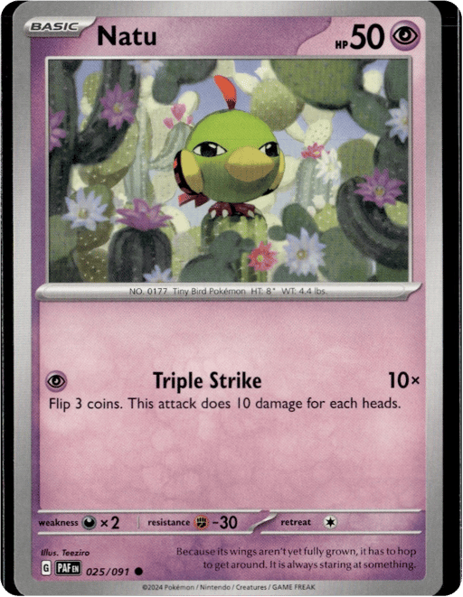 2024 Natu #25 Paldean Fates