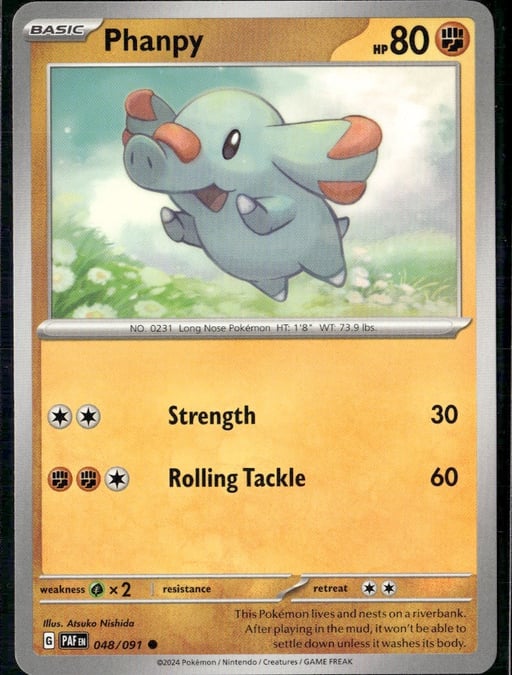 2024 Phanpy #48 Paldean Fates