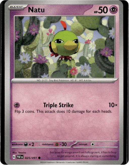 2024 Natu #25 Paldean Fates