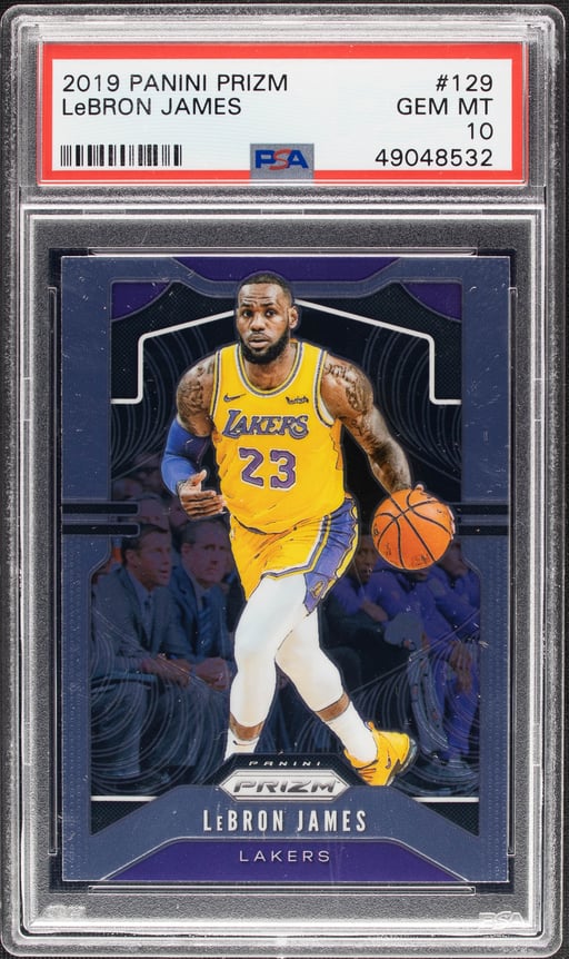 2019 Panini Prizm LeBron James #129 PSA 10