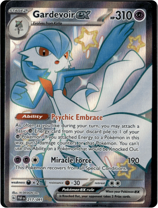 2024 Gardevoir ex #217 Paldean Fates