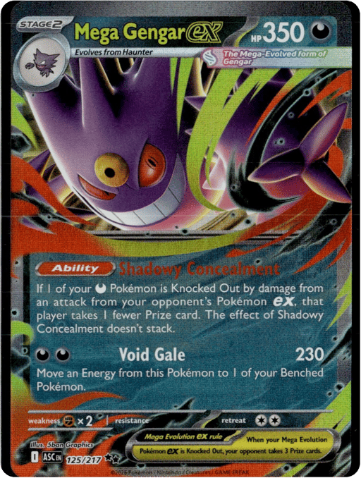 2026 Mega Gengar ex #125 Ascended Heroes