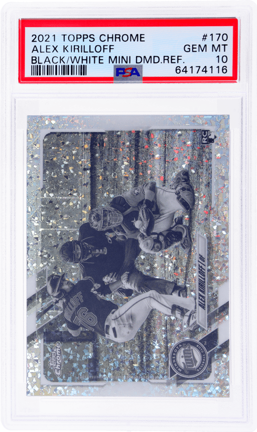 2021 Topps Chrome Black and White Mini Diamond Refractor Alex Kirilloff #170 PSA 10