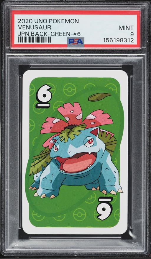 2020 Pokemon Japanese Uno Back Green #6 Venusaur PSA 9 MINT