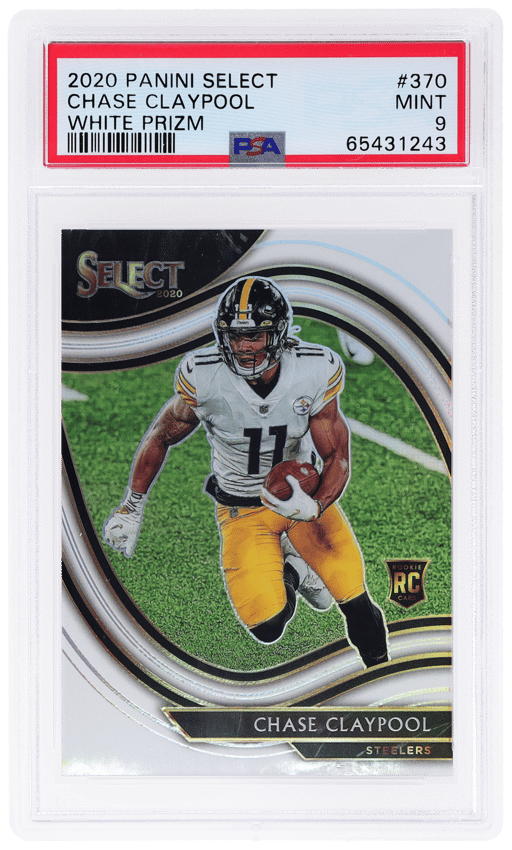 2020 Panini Select Field Level White Prizm Chase Claypool #370 12/35 PSA 9