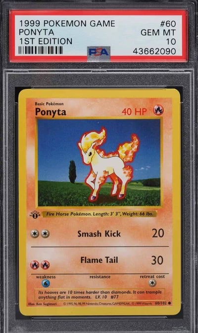 1999 Pokemon Base Set Shadowless