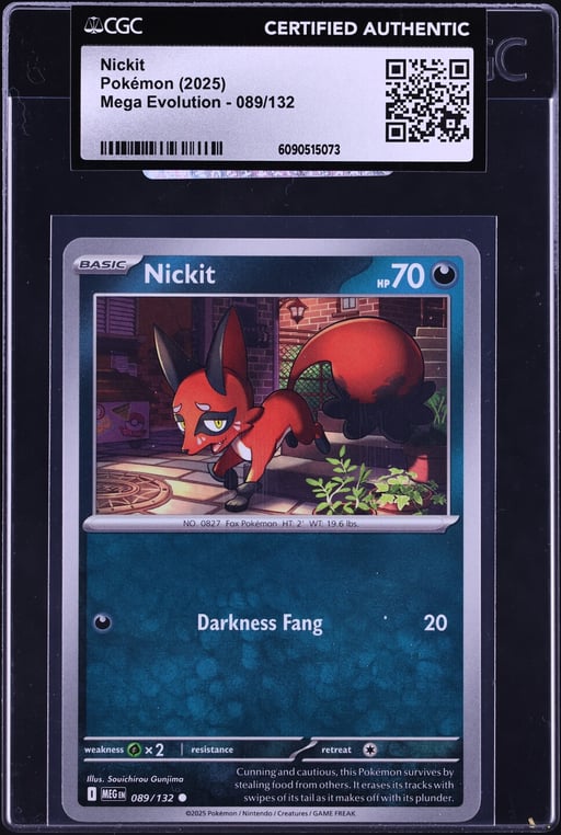 2025 Pokemon Mega Evolution Nickit #89 CGC AUTH