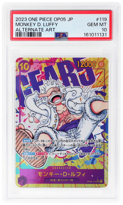 2023 One Piece Awakening of the New Era Japanese Alternate Art Monkey D. Luffy #OP05-119 PSA 10