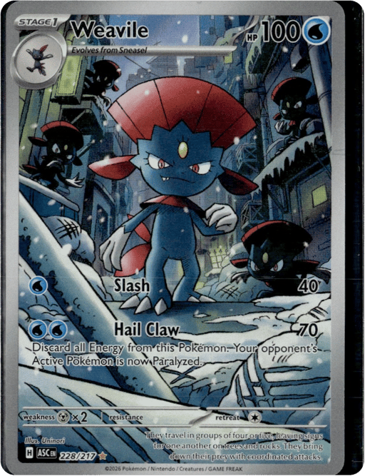 2026 Weavile #228 Ascended Heroes