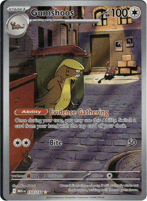 2025 Gumshoos #153 Mega Evolution
