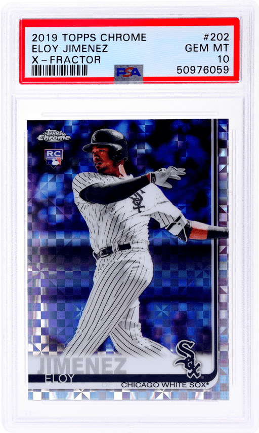 2019 Topps Chrome Xfractor Eloy Jimenez #202 PSA 10