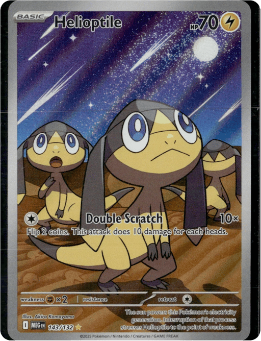 2025 Helioptile #143 Mega Evolution