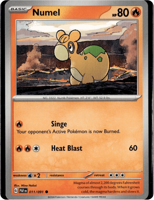 2024 Numel #11 Paldean Fates