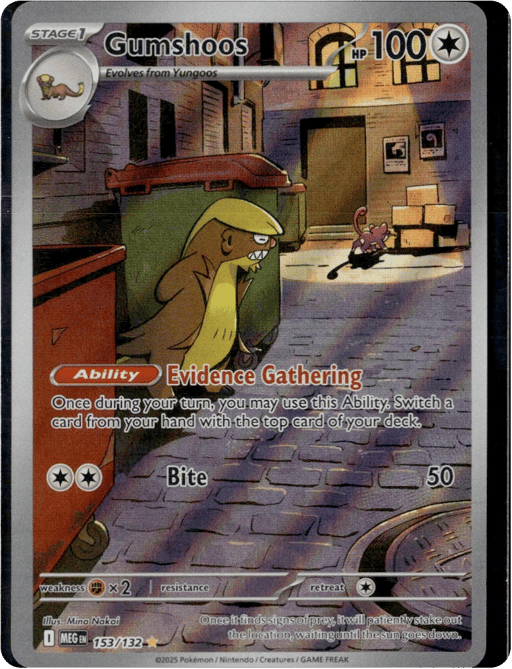 2025 Gumshoos #153 Mega Evolution