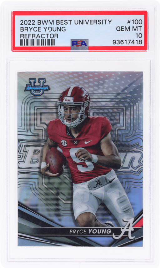 2022 Bowman's Best University Refractor Bryce Young #100 PSA 10
