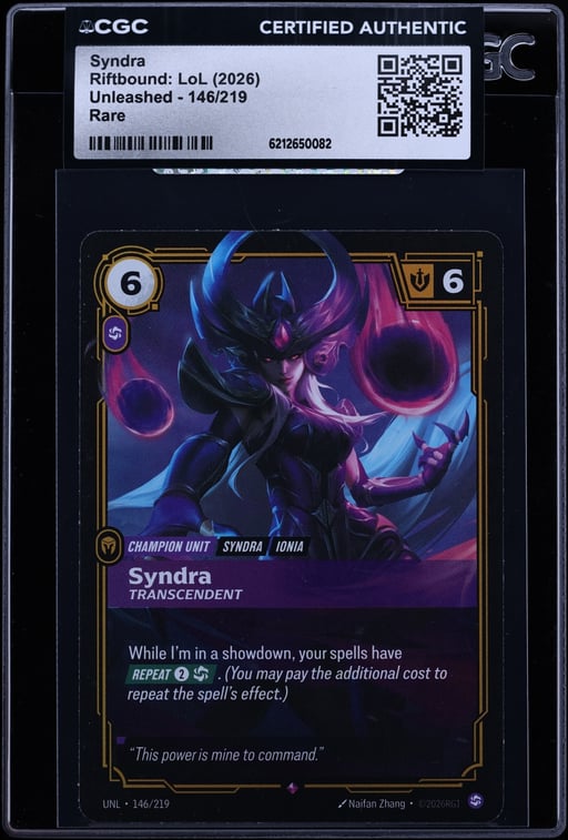 2026 Riftbound: LoL Unleashed Syndra #146 CGC AUTH