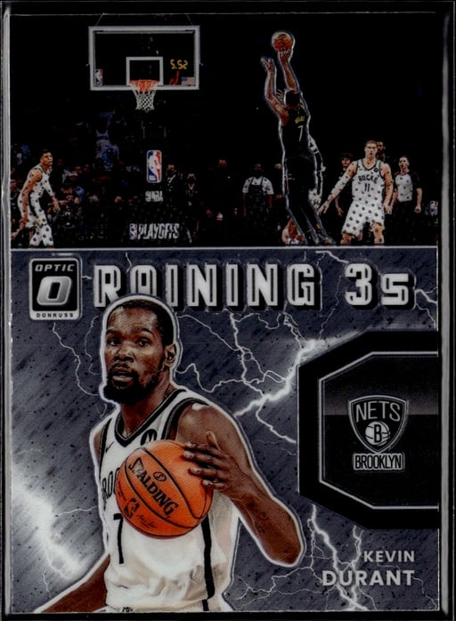 2021 Kevin Durant #10 Donruss Optic Raining 3s