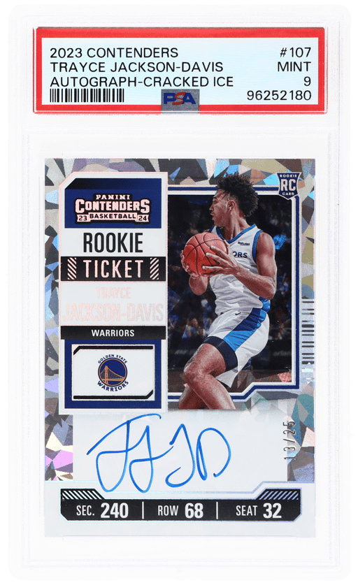 2023 Panini Contenders Cracked Ice Ticket Trayce Jackson-Davis #107 13/25 PSA 9