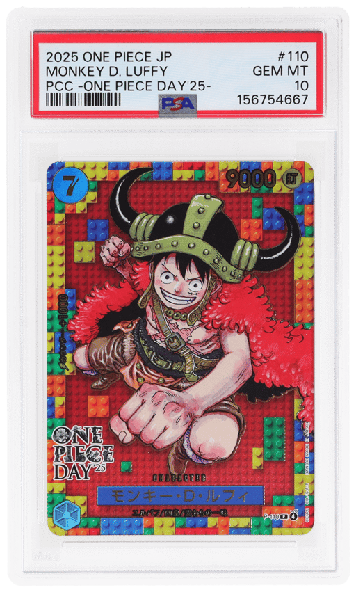 2025 One Piece Premium Collection Japanese One Piece Day Monkey D. Luffy #P110 PSA 10