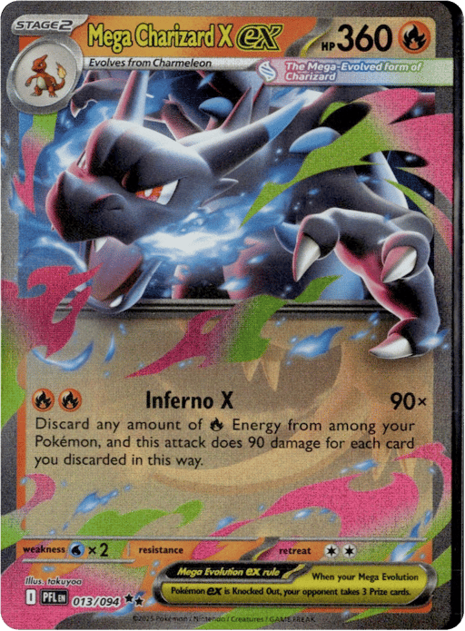 2025 Mega Charizard X ex #13 Phantasmal Flames