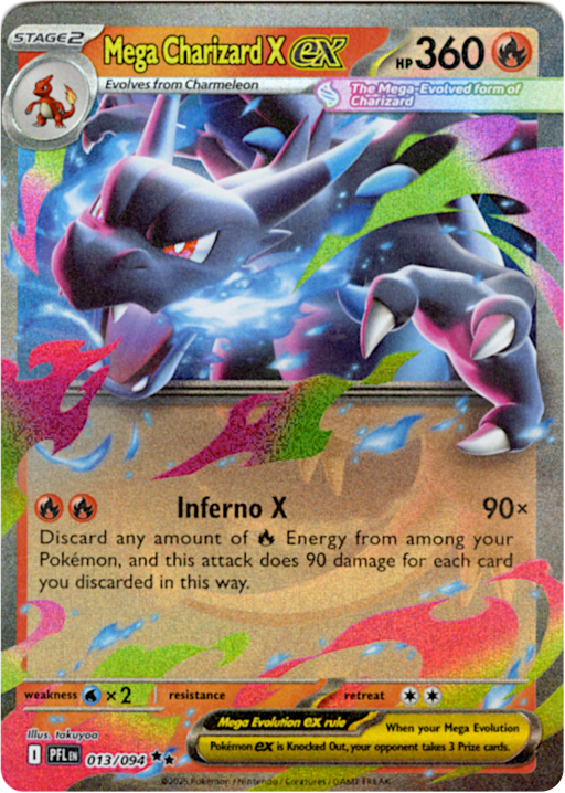 2025 Mega Charizard X ex #13 Phantasmal Flames